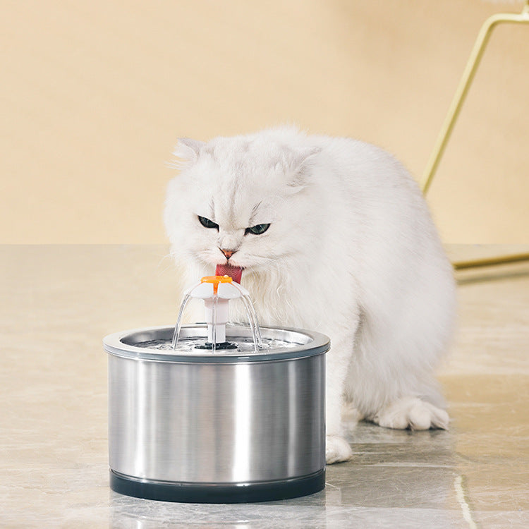 Automatischer Edelstahl Trinkbrunnen für Hunde & Katzen (3,2 Liter) - Detailansicht & Ergonomie